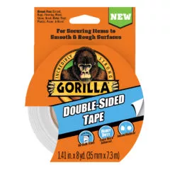  Gorilla Tough & Clear Double Sided Adhesive Mounting Tape,  Extra Large, 1 x 150, Clear, (Pack of 1) : Office Products