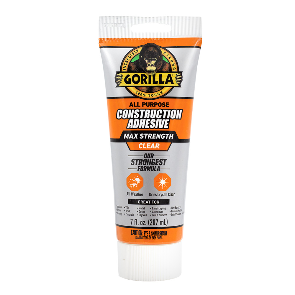 Gorilla Max Strength Construction Adhesive Clear Gorilla Glue