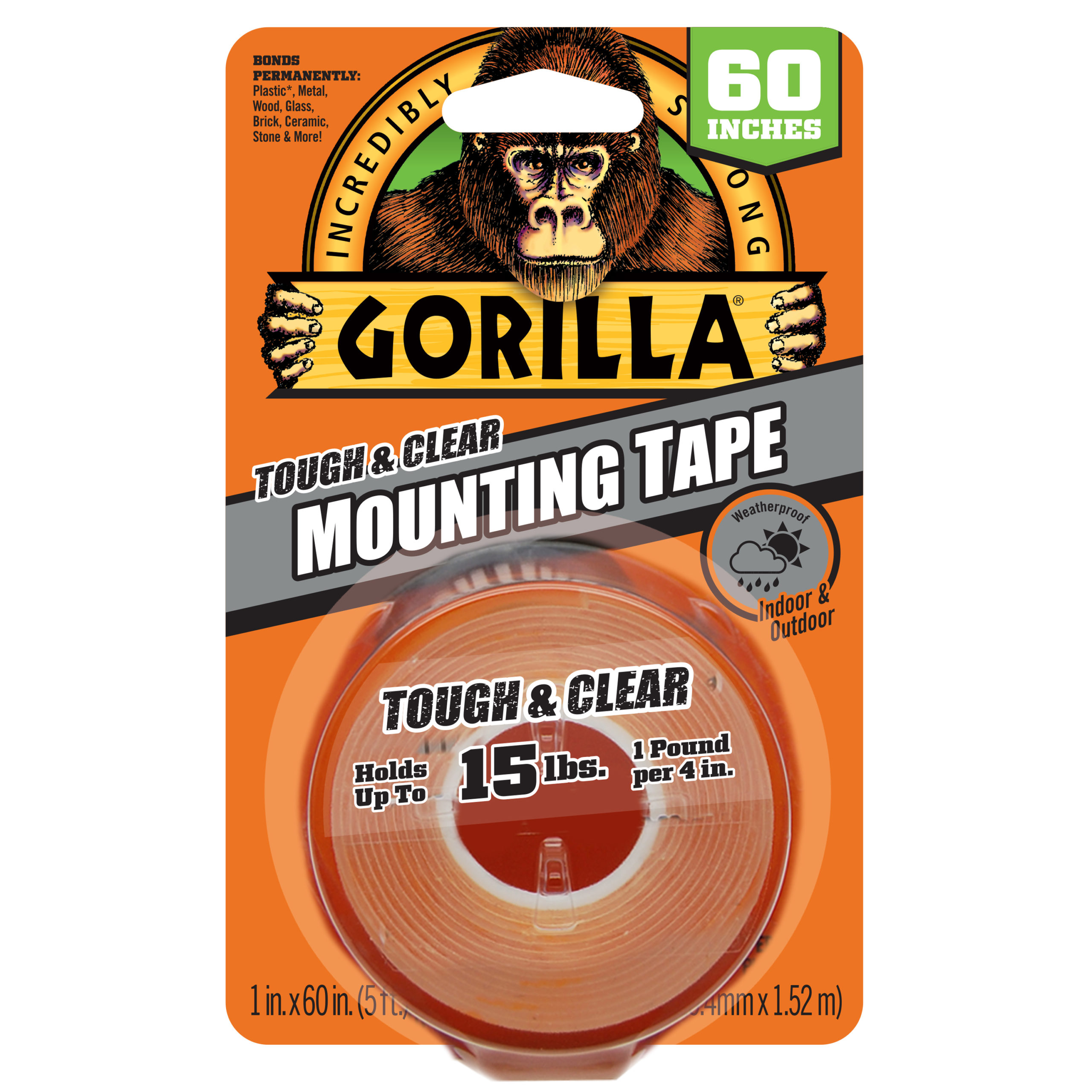  Gorilla Tough & Clear Double Sided Tape Squares, 24 1