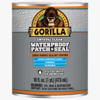 Gorilla Waterproof Caulk & Seal 100% Silicone Sealant, 10oz Cartridge,  Clear (Pack of 1)