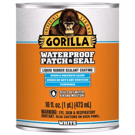 Gorilla Waterproof Patch & Seal White Liquid - 16 oz